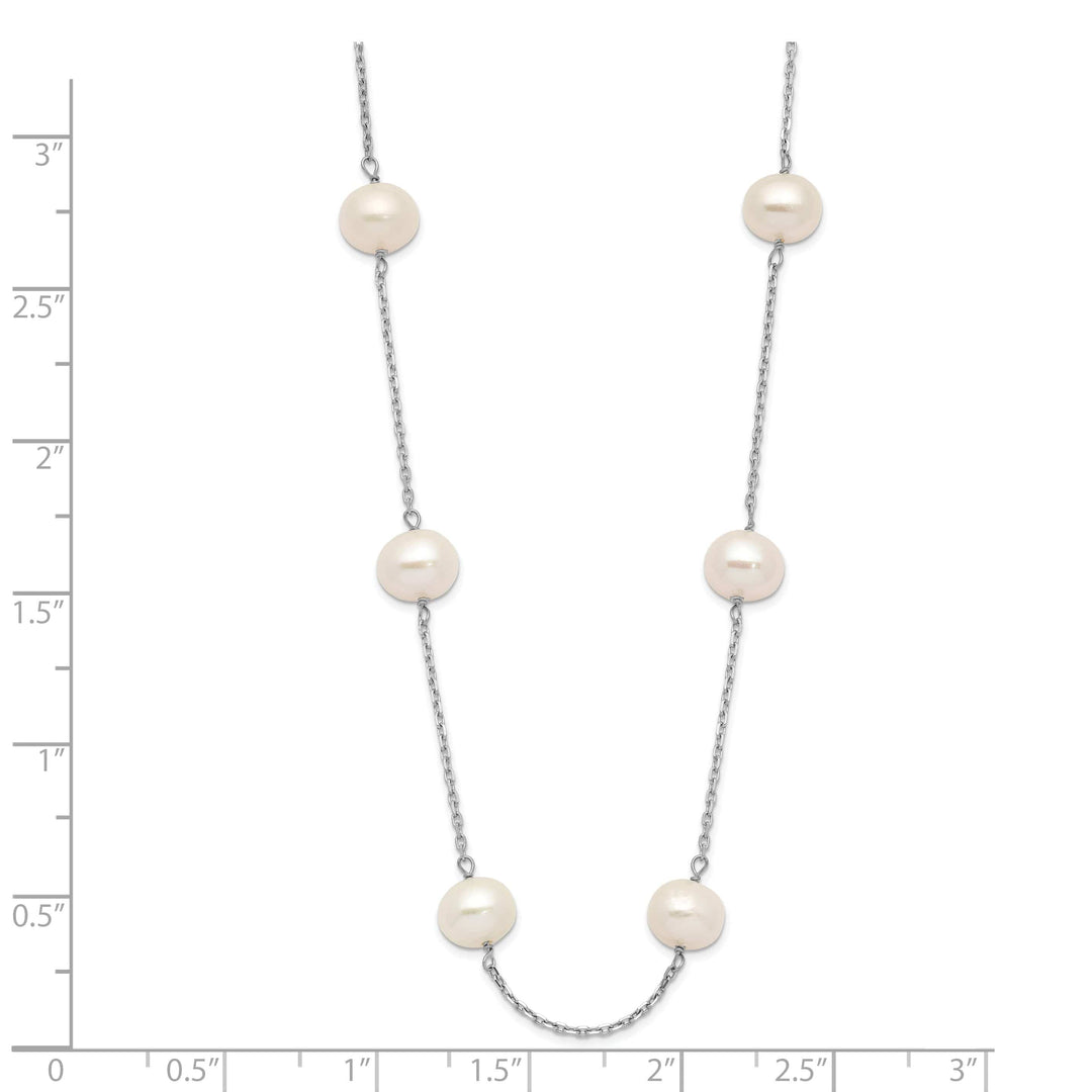 Lovely Rita's Necklaces 14k White Gold White Cultured Pearl Necklace