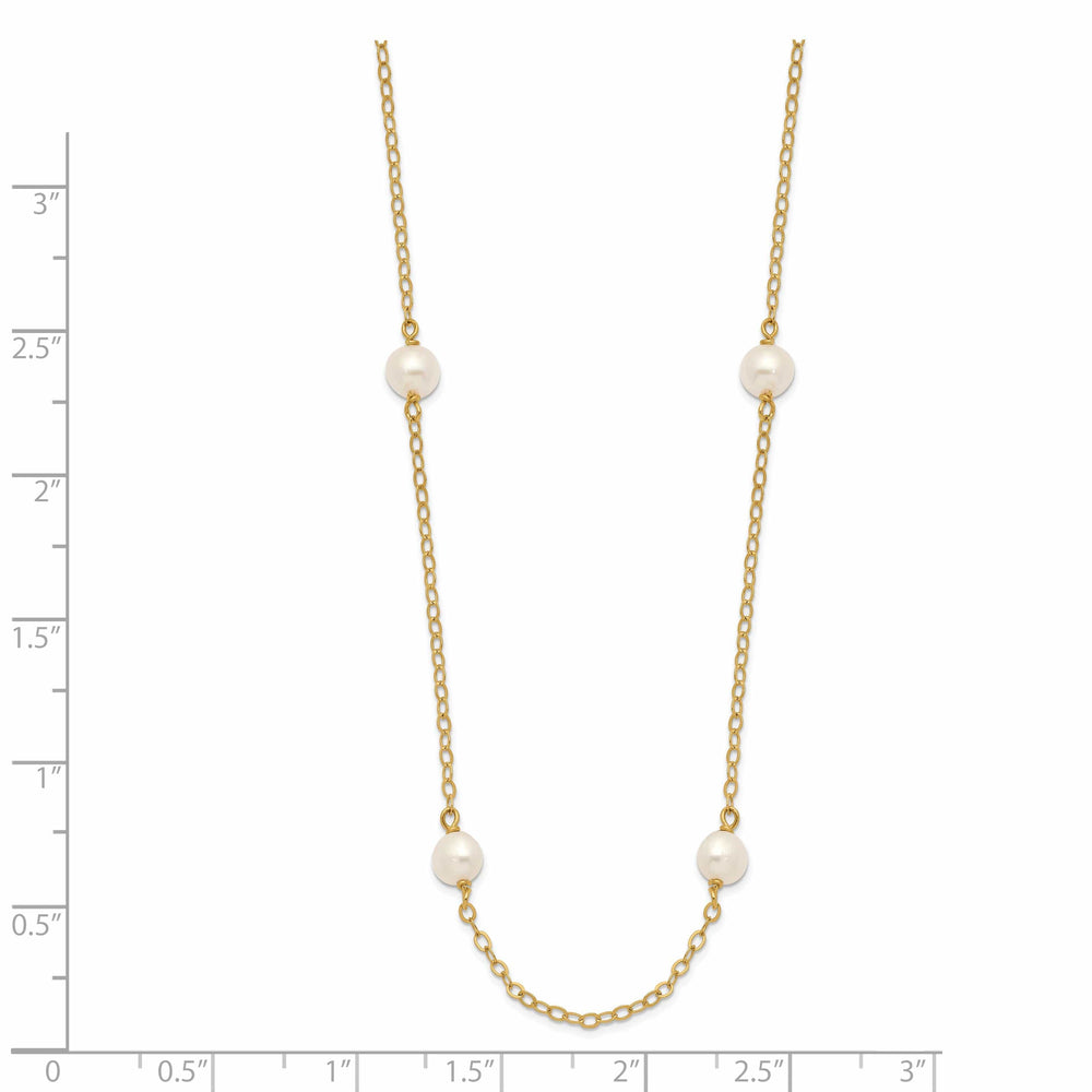 Lovely Rita's Necklaces 14k White Gold White Cultured Pearl Necklace