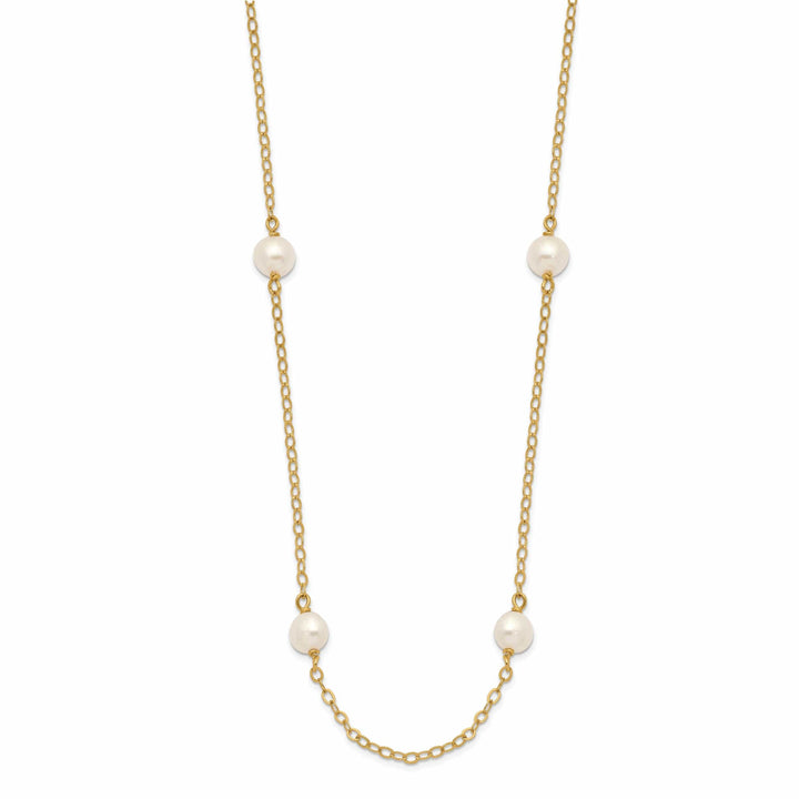 Lovely Rita's Necklaces 14k White Gold White Cultured Pearl Necklace