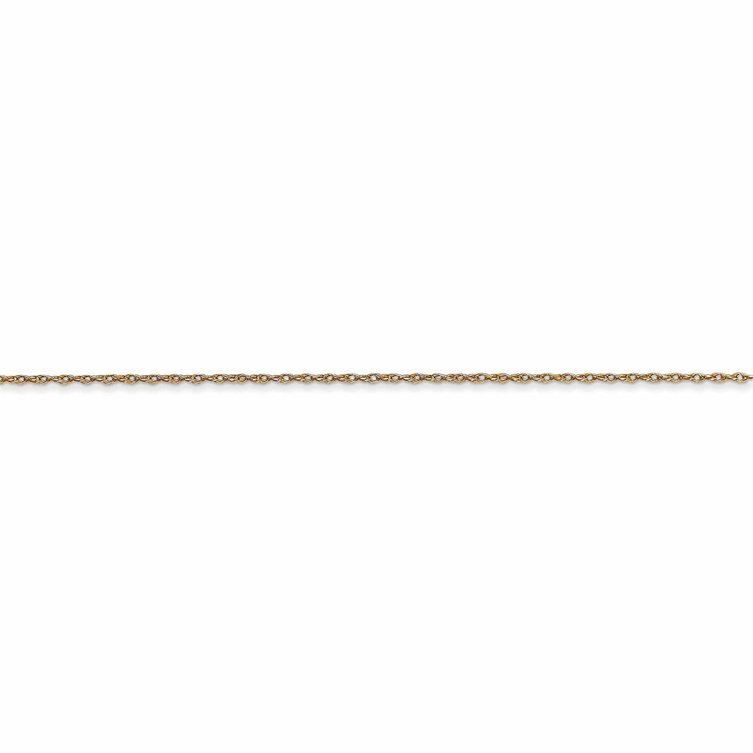 Lovely Rita's Necklaces 14K Yellow Gold 0.50mm Carded Cable Rope Chain