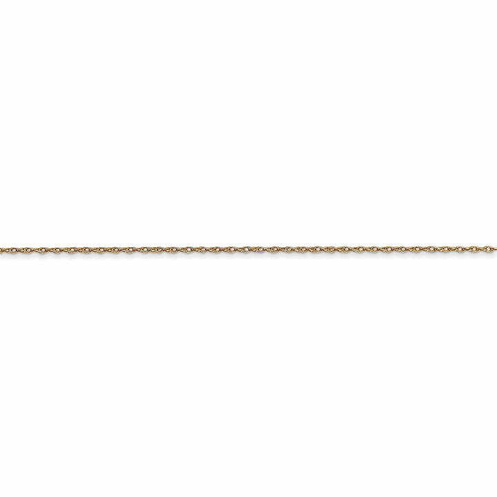 Lovely Rita's Necklaces 14K Yellow Gold 0.50mm Carded Cable Rope Chain
