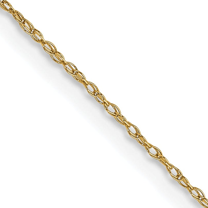 Lovely Rita's Necklaces 14K Yellow Gold 0.50mm Carded Cable Rope Chain