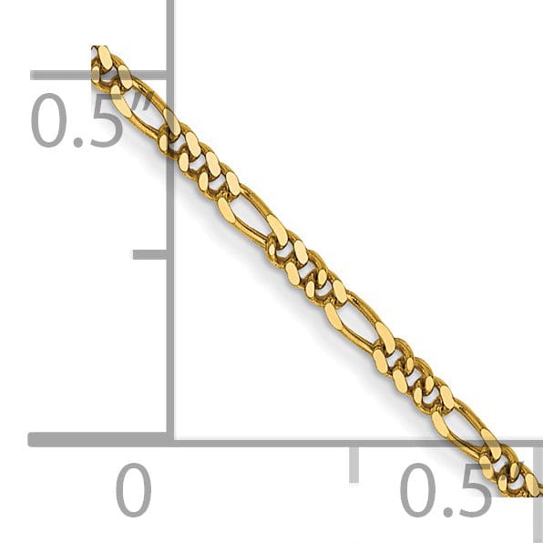 Lovely Rita's Necklaces 14k Yellow Gold 1.25mm Figaro Pendant Chain