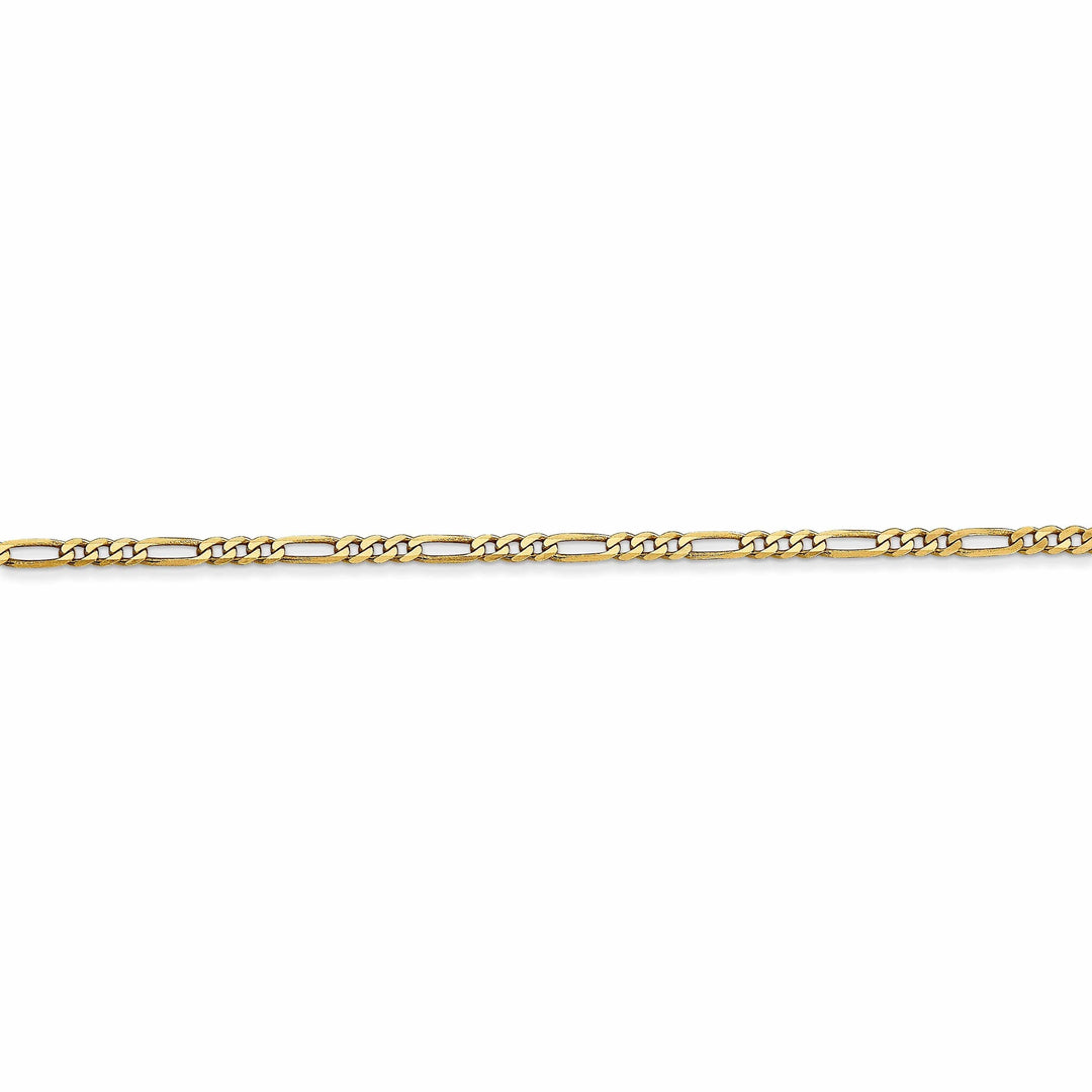 Lovely Rita's Necklaces 14k Yellow Gold 1.80-mm Flat Solid Figaro Chain