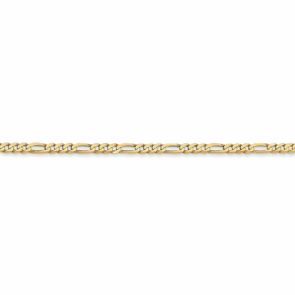 Lovely Rita's Necklaces 14k Yellow Gold 2.25-mm Flat Solid Figaro Chain