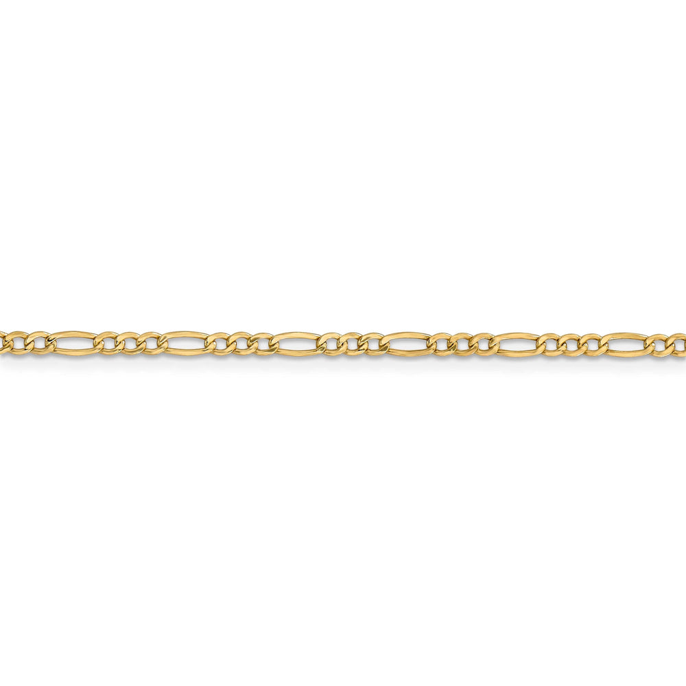 Lovely Rita's Necklaces 14k Yellow Gold 2.50-mm Semi Solid Figaro Chain