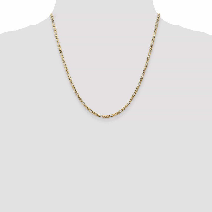 Lovely Rita's Necklaces 14k Yellow Gold 2.75-mm Flat Solid Figaro Chain