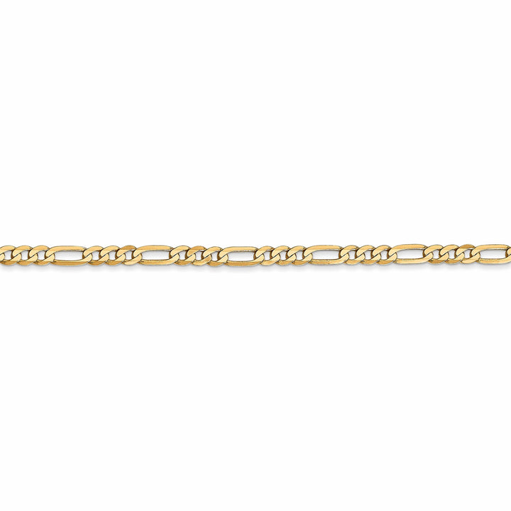 Lovely Rita's Necklaces 14k Yellow Gold 2.75-mm Flat Solid Figaro Chain