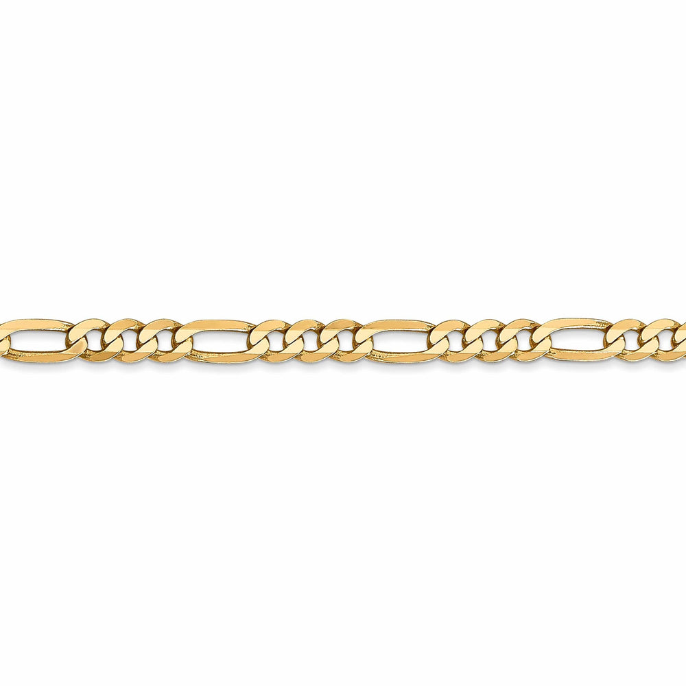Lovely Rita's Necklaces 14k Yellow Gold 4.00-mm Flat Solid Figaro Chain