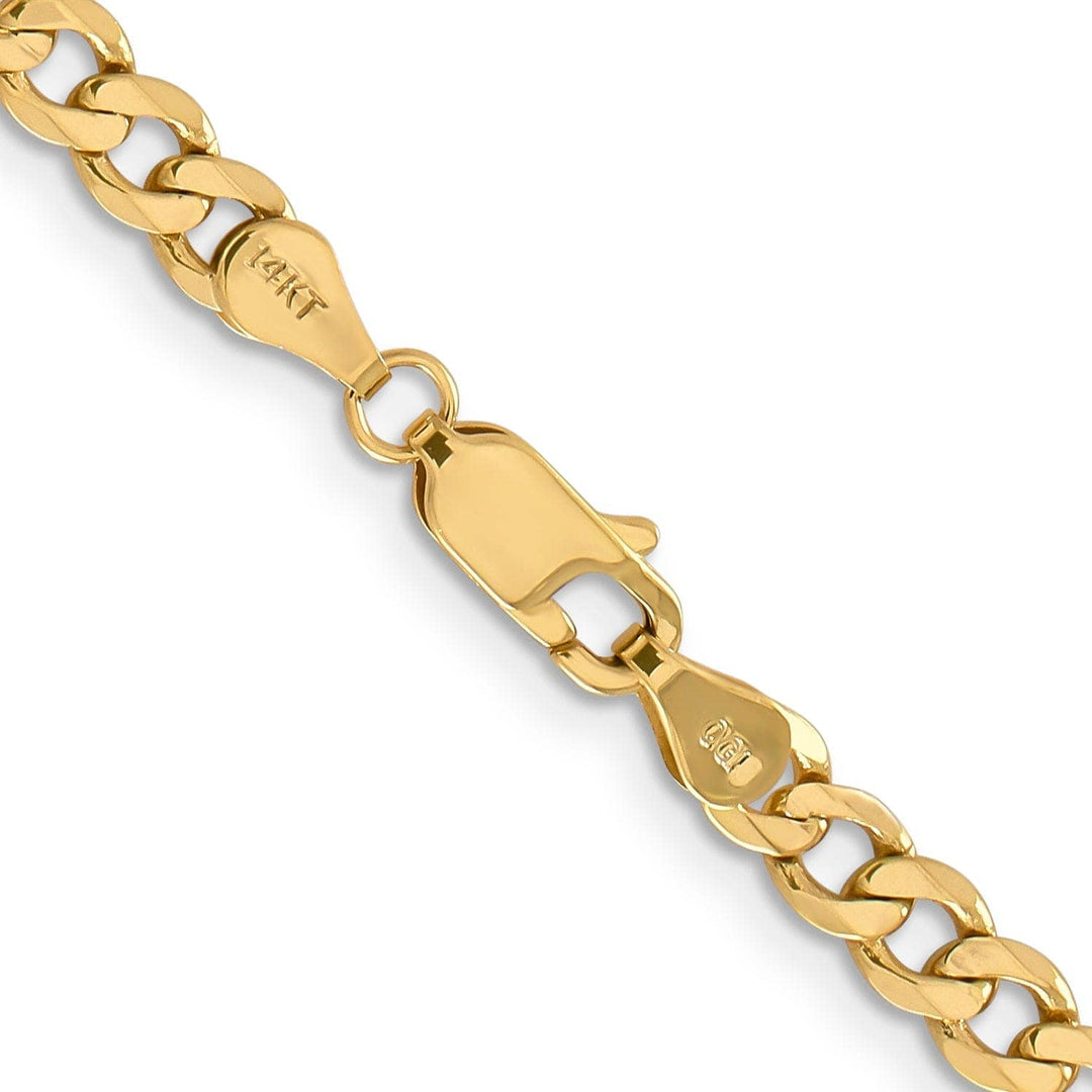 Lovely Rita's Necklaces 14k Yellow Gold 4.75-mm Flat Solid Figaro Chain