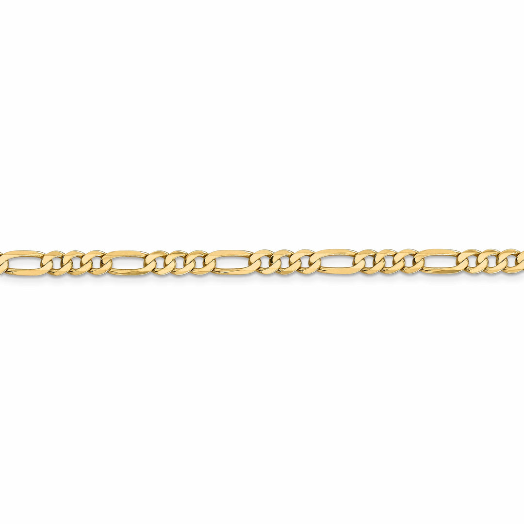 Lovely Rita's Necklaces 14k Yellow Gold 4.75-mm Flat Solid Figaro Chain