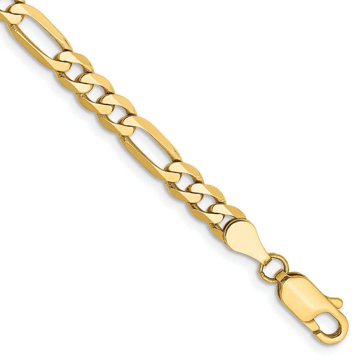 Lovely Rita's Necklaces 14k Yellow Gold 4.75-mm Flat Solid Figaro Chain