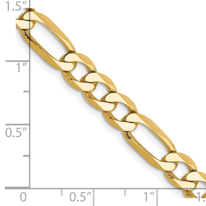 Lovely Rita's Necklaces 14k Yellow Gold 6.25-mm Flat Solid Figaro Chain