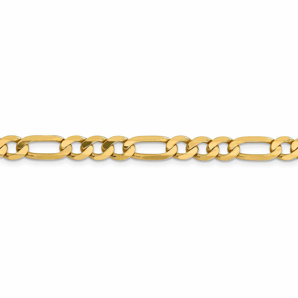 Lovely Rita's Necklaces 14k Yellow Gold 6.25-mm Flat Solid Figaro Chain