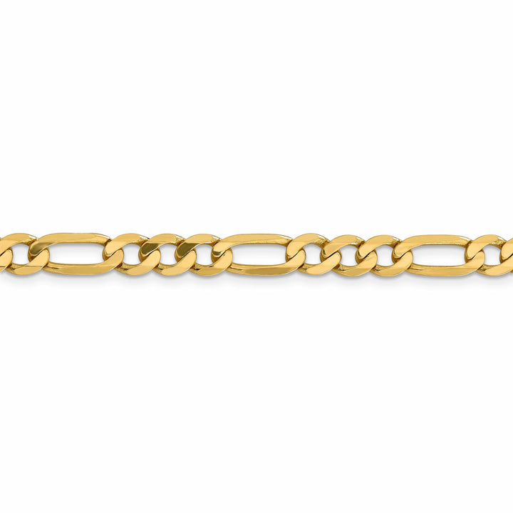 Lovely Rita's Necklaces 14k Yellow Gold 6.25-mm Flat Solid Figaro Chain