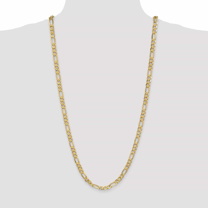 Lovely Rita's Necklaces 14k Yellow Gold 6.25-mm Flat Solid Figaro Chain