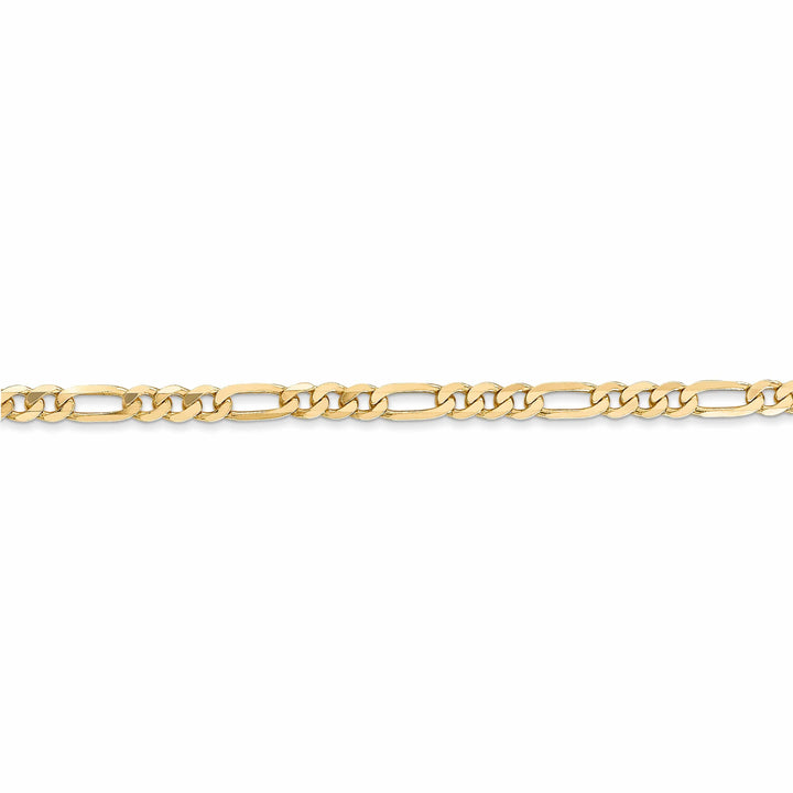 Lovely Rita's Necklaces 14k Yellow Gold 7.00-mm Flat Solid Figaro Chain