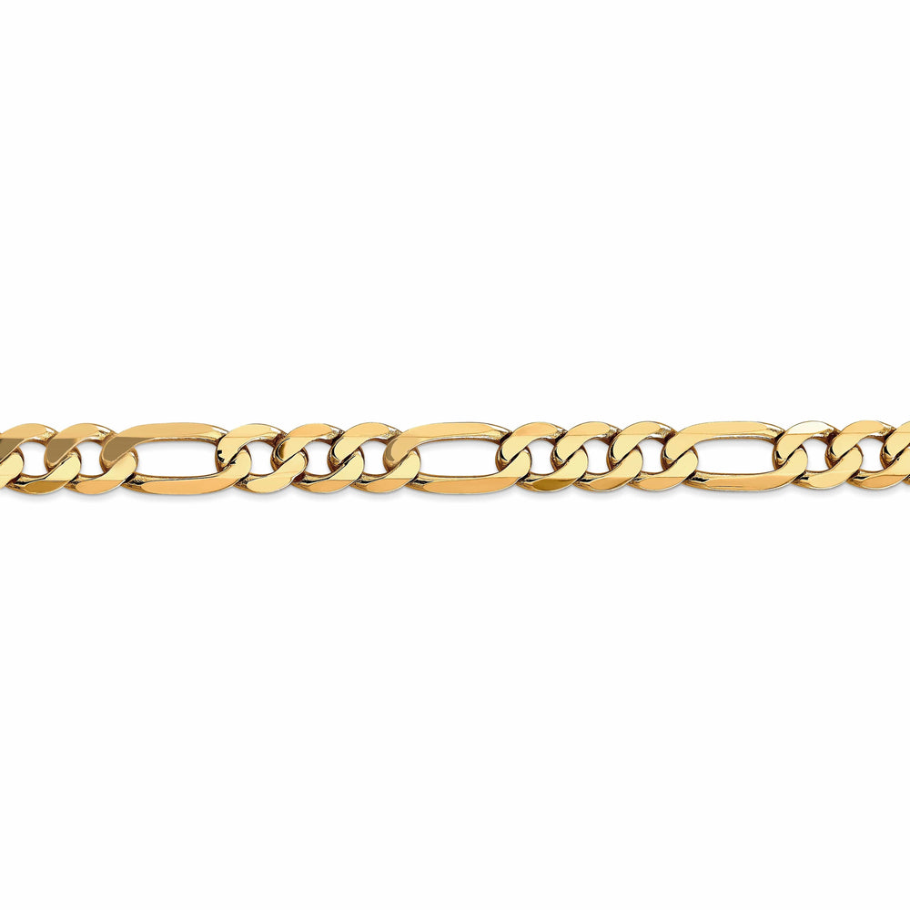 Lovely Rita's Necklaces 14k Yellow Gold 7.50-mm Flat Solid Figaro Chain