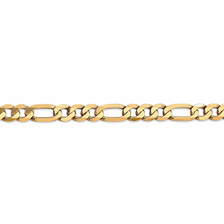 Lovely Rita's Necklaces 14k Yellow Gold 7.50-mm Flat Solid Figaro Chain