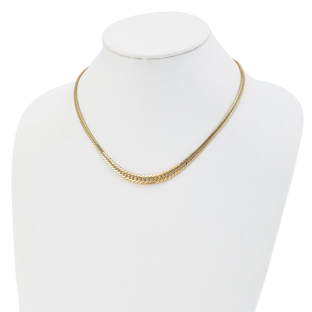 Lovely Rita's Necklaces 14k Yellow Gold Graduated Fancy Link Necklace