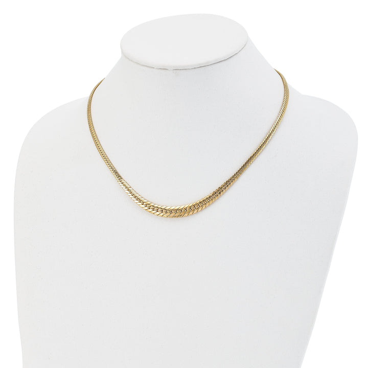 Lovely Rita's Necklaces 14k Yellow Gold Graduated Fancy Link Necklace