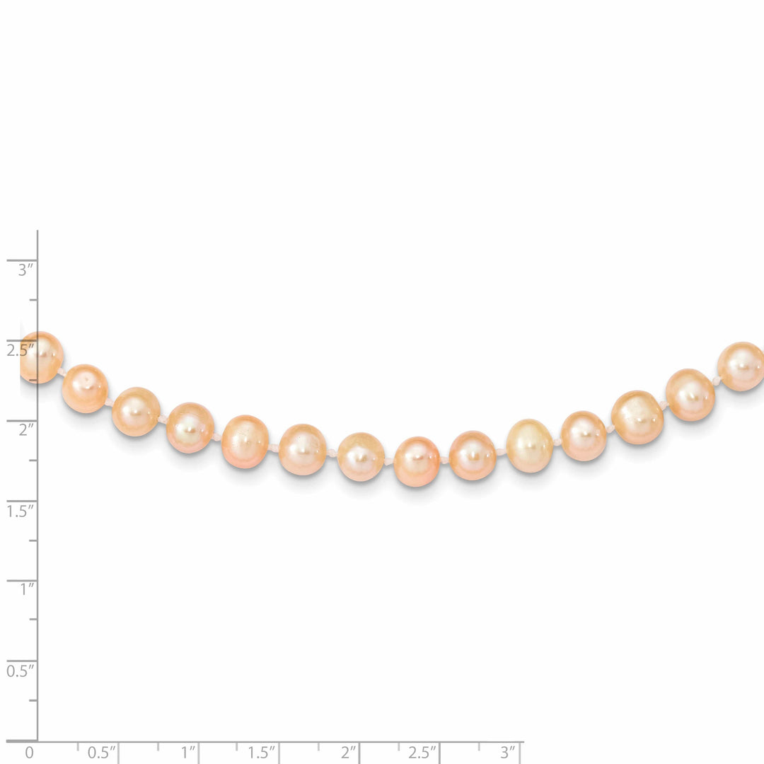 Lovely Rita's Necklaces 14k Yellow Gold Pink Freshwater Pearl Necklace
