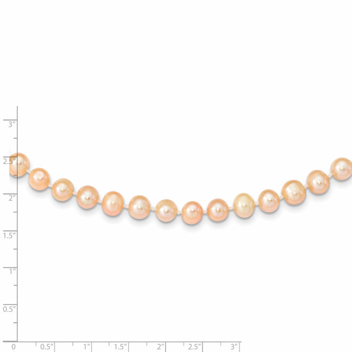 Lovely Rita's Necklaces 14k Yellow Gold Pink Freshwater Pearl Necklace