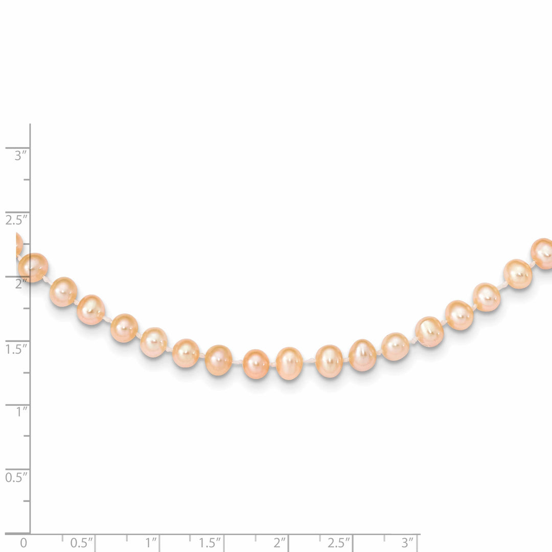 Lovely Rita's Necklaces 14k Yellow Gold Pink Freshwater Pearl Necklace