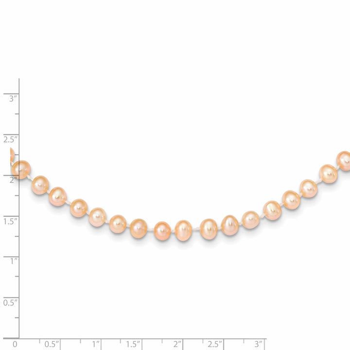 Lovely Rita's Necklaces 14k Yellow Gold Pink Freshwater Pearl Necklace