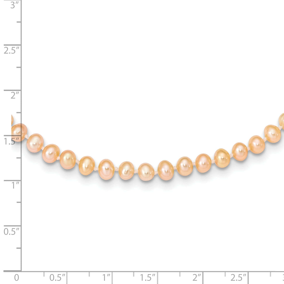 Lovely Rita's Necklaces 14k Yellow Gold Pink Freshwater Pearl Necklace