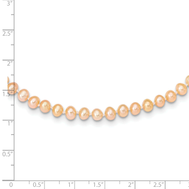 Lovely Rita's Necklaces 14k Yellow Gold Pink Freshwater Pearl Necklace