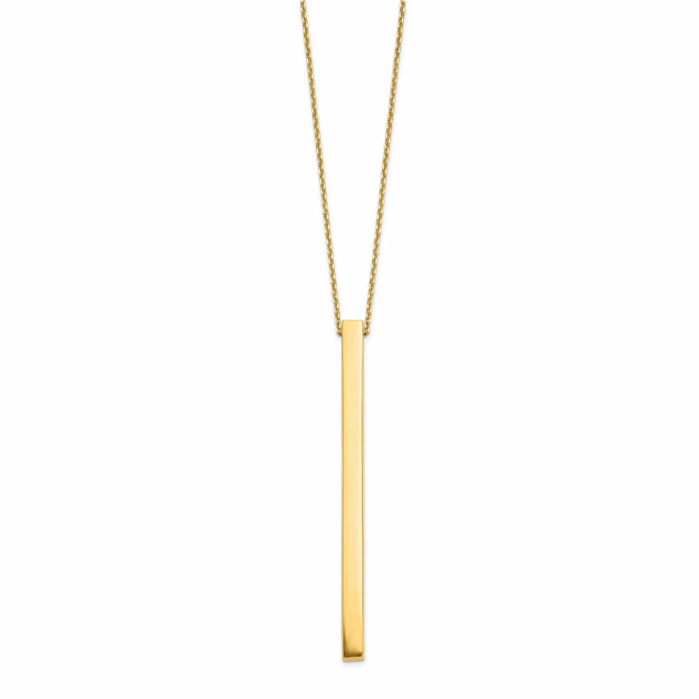 Lovely Rita's Necklaces 14k Yellow Gold Polished Bar Necklace
