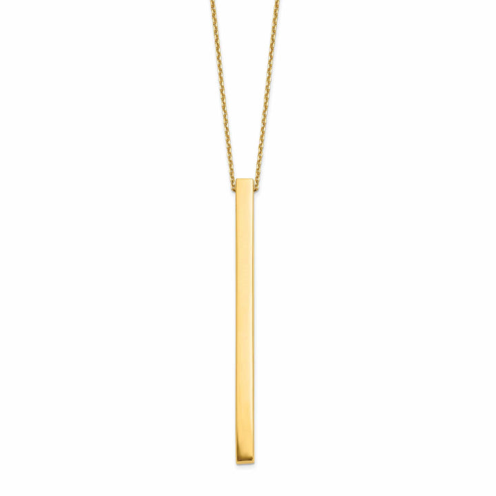 Lovely Rita's Necklaces 14k Yellow Gold Polished Bar Necklace