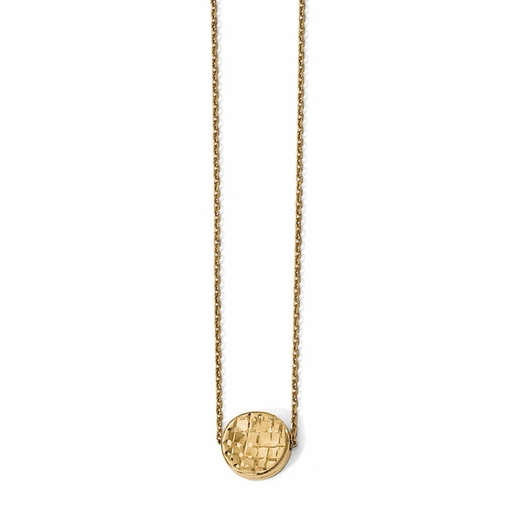 Lovely Rita's Necklaces 14k Yellow Gold Polished D.C Round Necklace