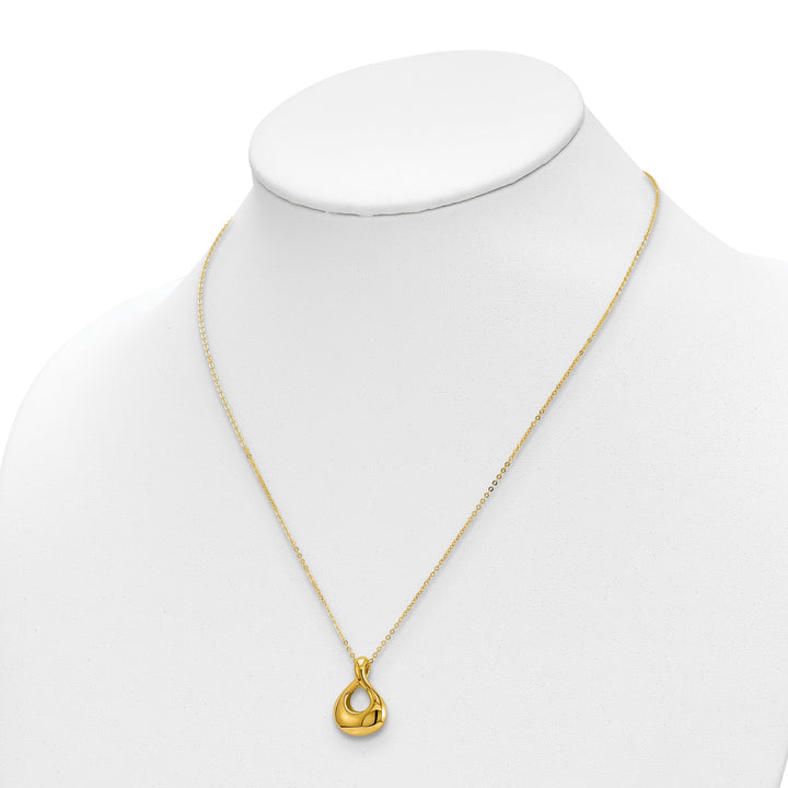 Lovely Rita's Necklaces 14k Yellow Gold Polished Tear Drop Necklace