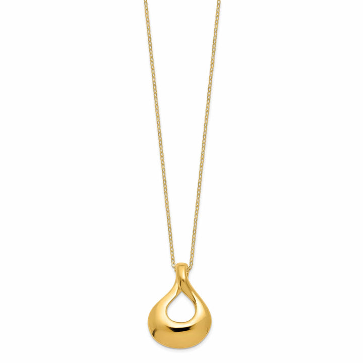 Lovely Rita's Necklaces 14k Yellow Gold Polished Tear Drop Necklace