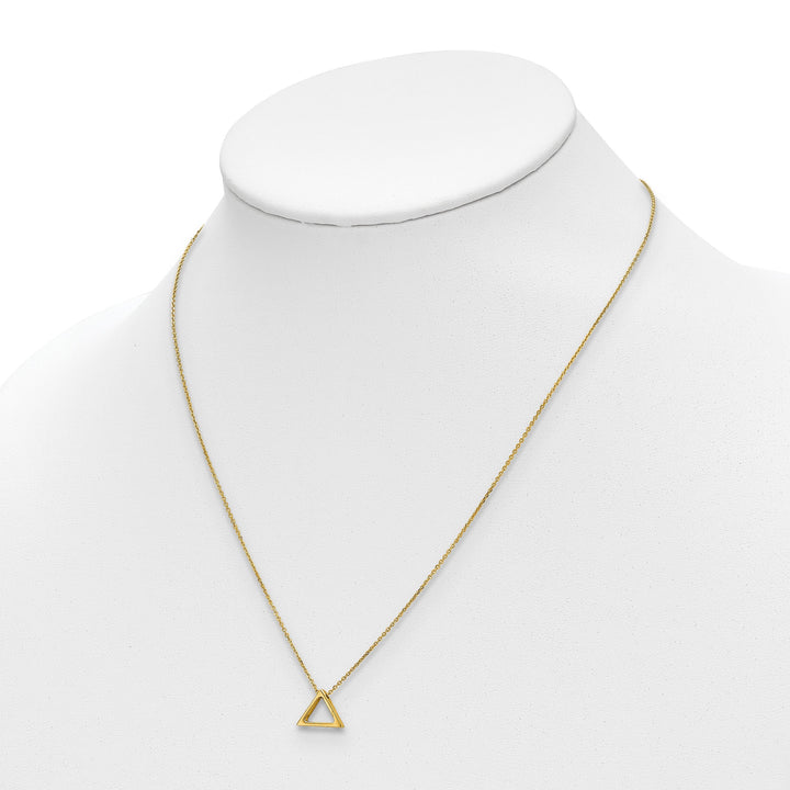 Lovely Rita's Necklaces 14k Yellow Gold Polished Triangle Necklace