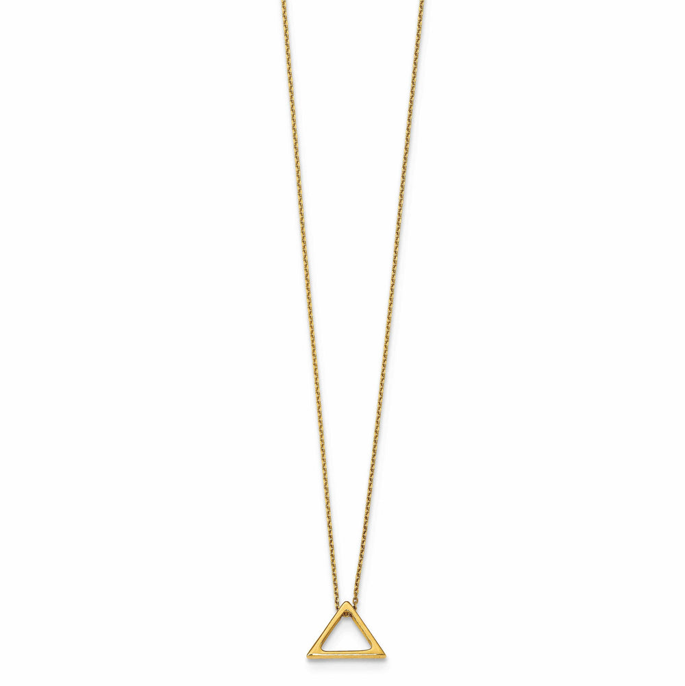 Lovely Rita's Necklaces 14k Yellow Gold Polished Triangle Necklace