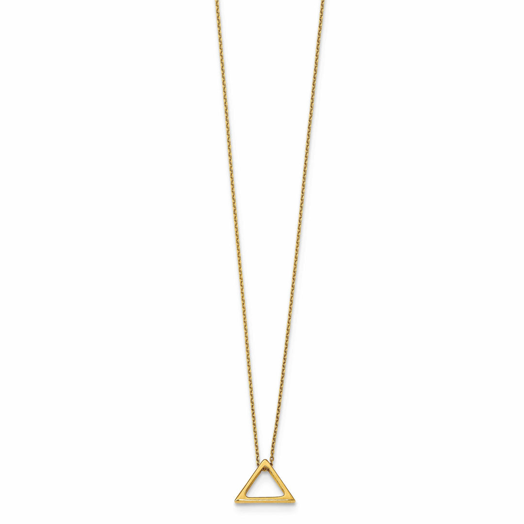 Lovely Rita's Necklaces 14k Yellow Gold Polished Triangle Necklace