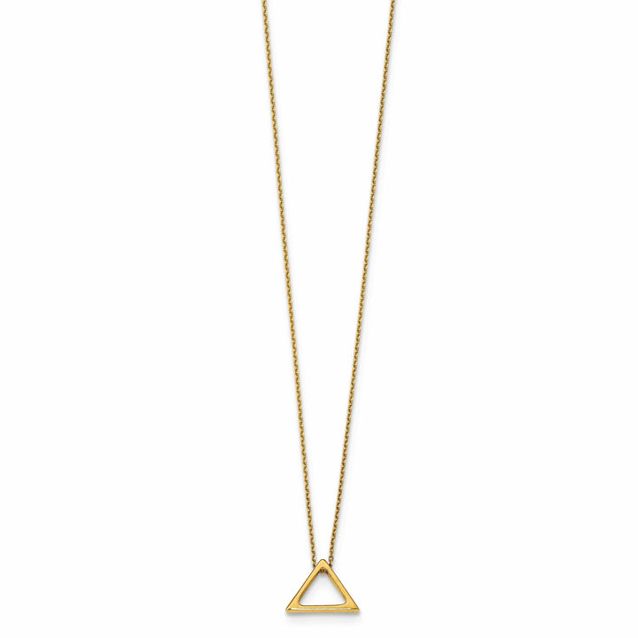 Lovely Rita's Necklaces 14k Yellow Gold Polished Triangle Necklace