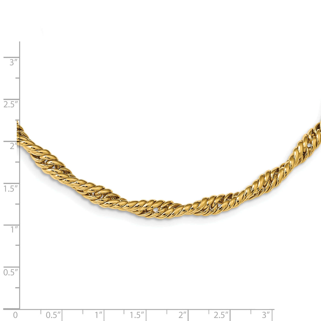 Lovely Rita's Necklaces 14k Yellow Gold Twisted Fancy Link Necklace