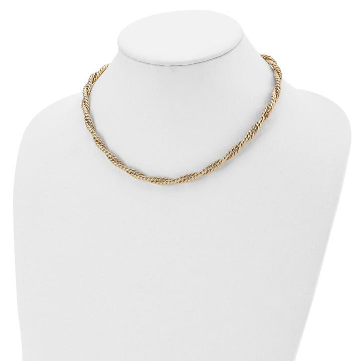 Lovely Rita's Necklaces 14k Yellow Gold Twisted Fancy Link Necklace