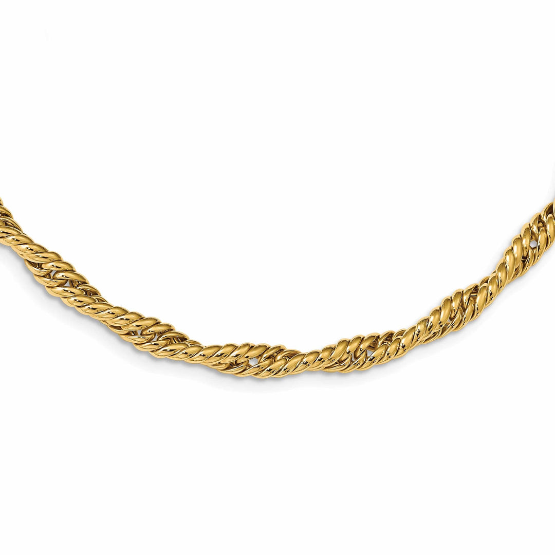 Lovely Rita's Necklaces 14k Yellow Gold Twisted Fancy Link Necklace