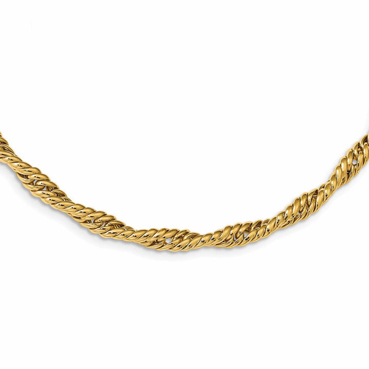 Lovely Rita's Necklaces 14k Yellow Gold Twisted Fancy Link Necklace