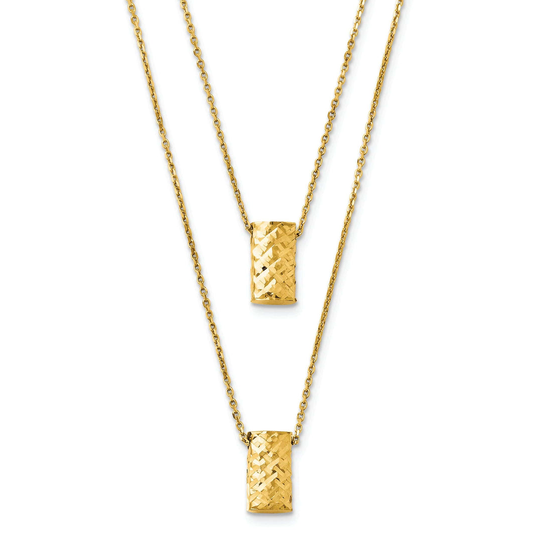 Lovely Rita's Necklaces 14k Yellow Gold Two Layer D.C Necklace