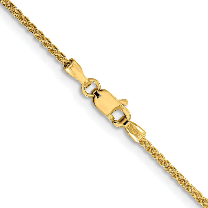 Lovely Rita's Necklaces Leslie 10k Yellow Gold 1.5mm Spiga Wheat Chain