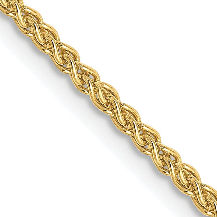 Lovely Rita's Necklaces Leslie 10k Yellow Gold 1.5mm Spiga Wheat Chain