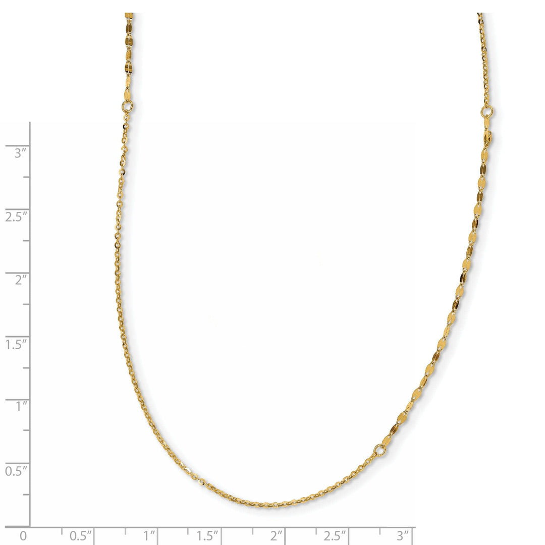 Lovely Rita's Necklaces Leslie 14k Yellow Gold Polished Fancy Necklace