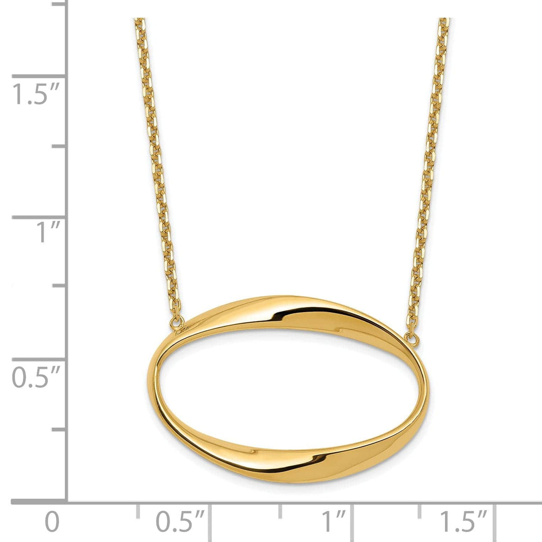 Lovely Rita's Necklaces Leslie 14k Yellow Gold Polished Necklace