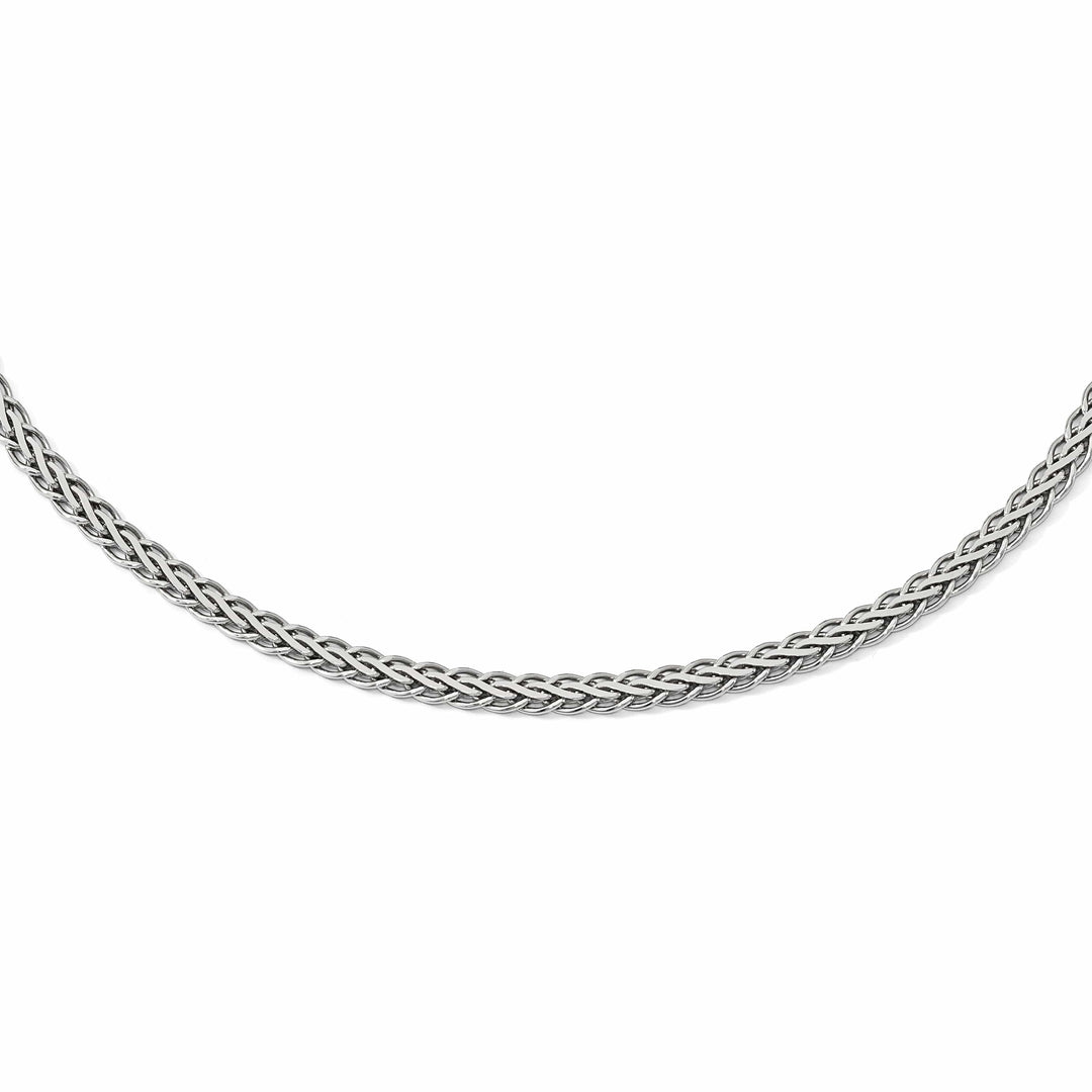 Lovely Rita's Necklaces Leslie Sterling Silver Flat D.C Spiga Necklace